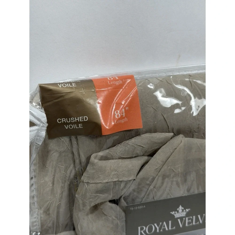 JCP Royal Velvet Grommet Panel Crushed Voile 50